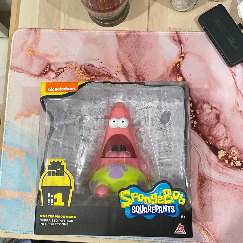 New in box masterpiece meme surprised Patrick